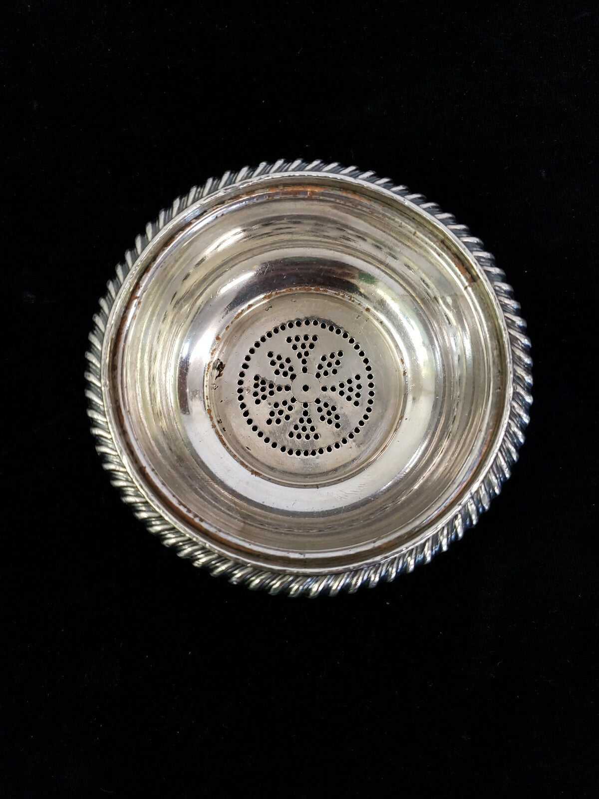 Antique English Georgian Silver Plate 2 pc Wine Funnel