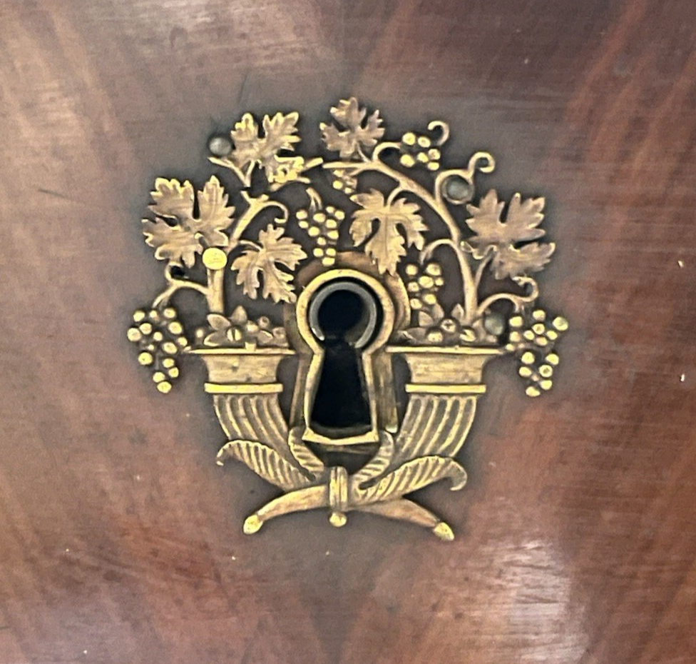 FRENCH EMPIRE MAHOGANY COMMODE, SIGNED P. PISTER, DATED 1819