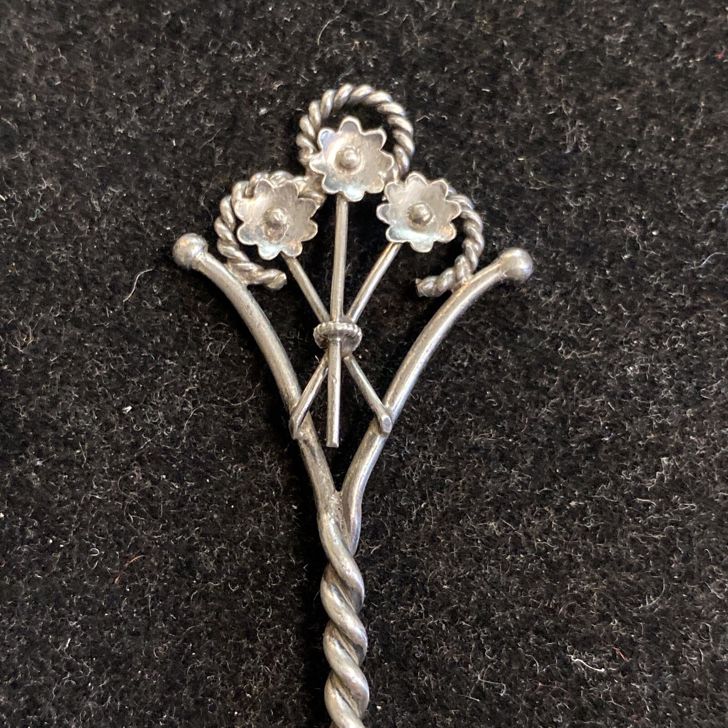 Sterling Silver 4 14" Souvenir Teaspoon 7.87g Gold Wash Bowl