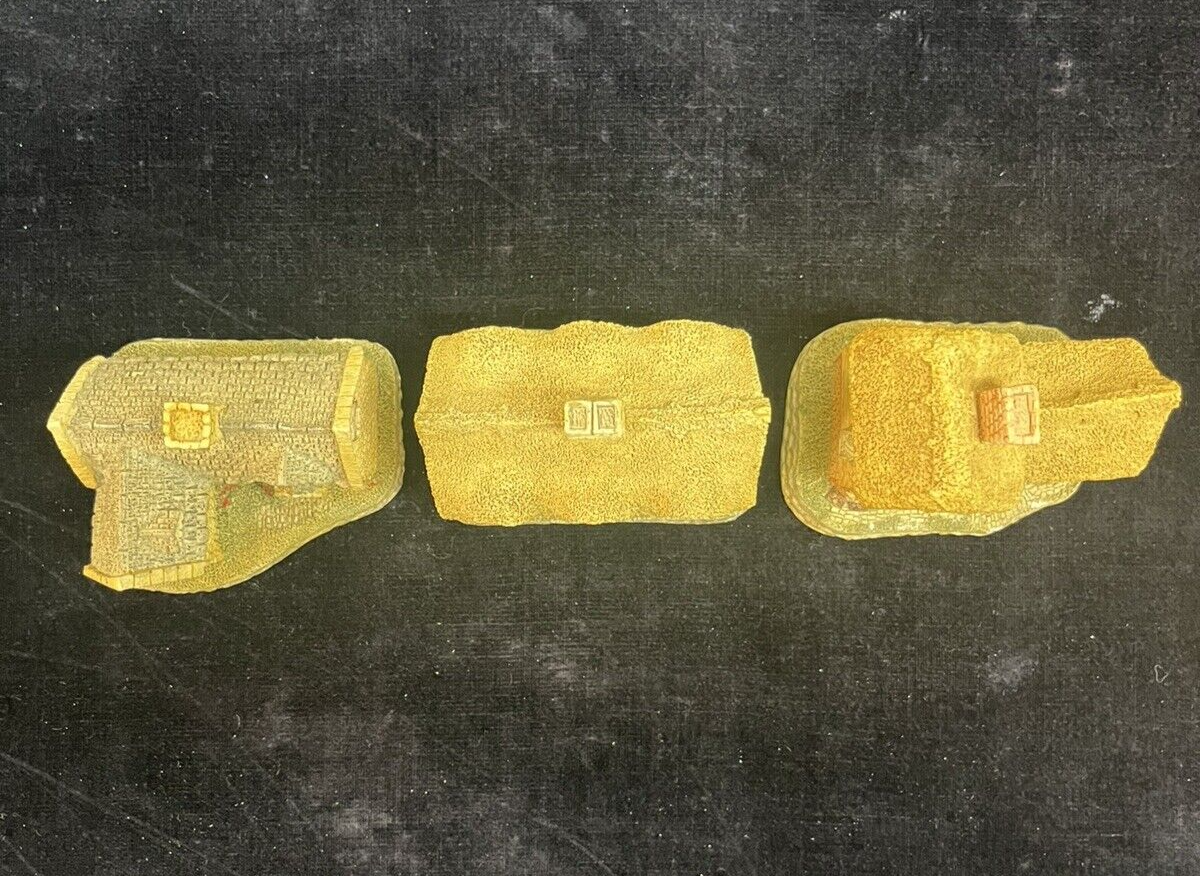 Lot Of 3 David Winter Cottages: Dower House, Village Shop, Cotswold Cottage 1982