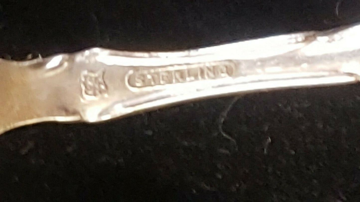 3 Towle Sterling Silver Old English Pattern Cocktail Seafood Fork NM Barbed Tine