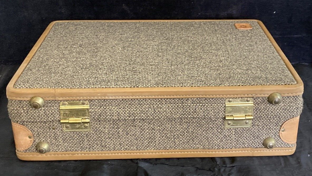 VTG HARTMANN Luggage 4400 BRIEFCASE Combination Tweed Leather
