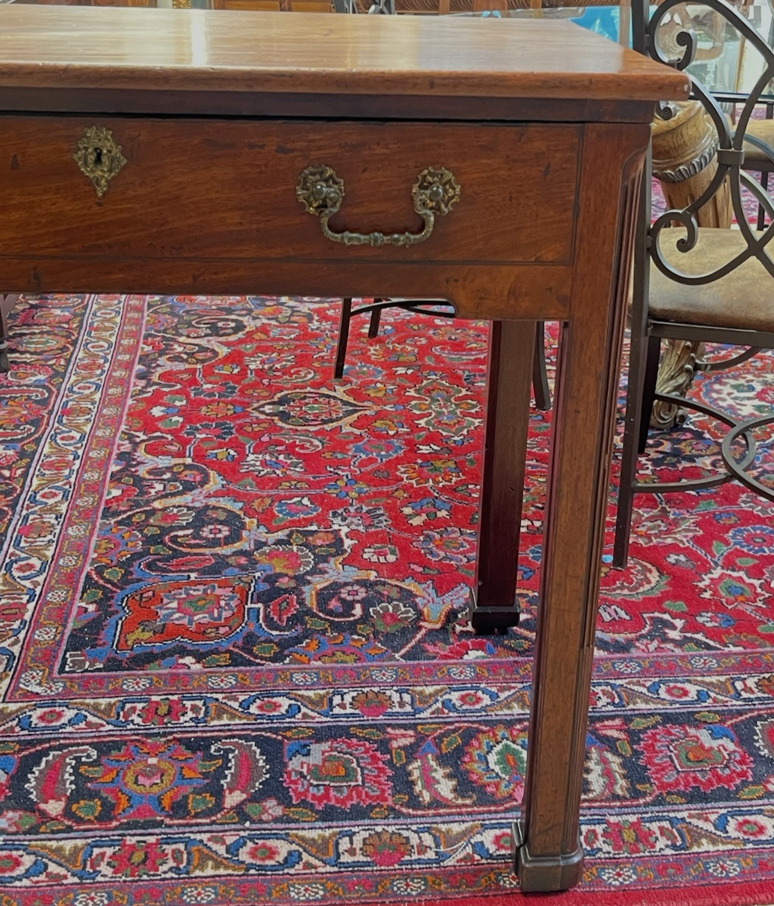 ANTIQUE ENGLISH PERIOD GEORGE III MAHOGANY ARCHITECTS DESK WRITING WORK TABLE