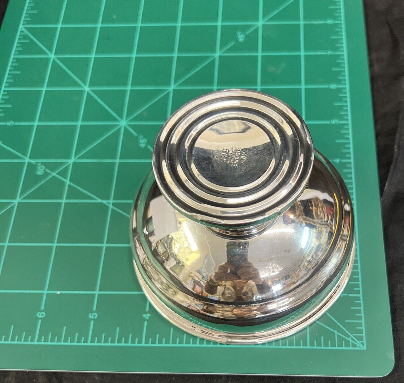 Mueck Carey Co #565  Floret Sterling Silver Footed Open Sugar Dish ,130g