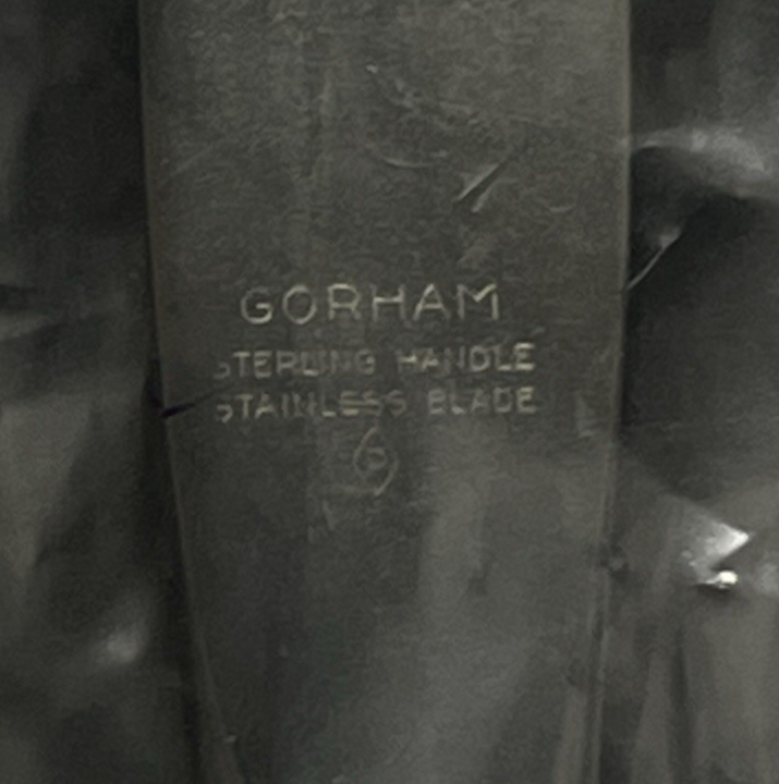 UNOPENED Melrose by Gorham 77.06g Sterling Silver Place Size Knife 9 1/8"