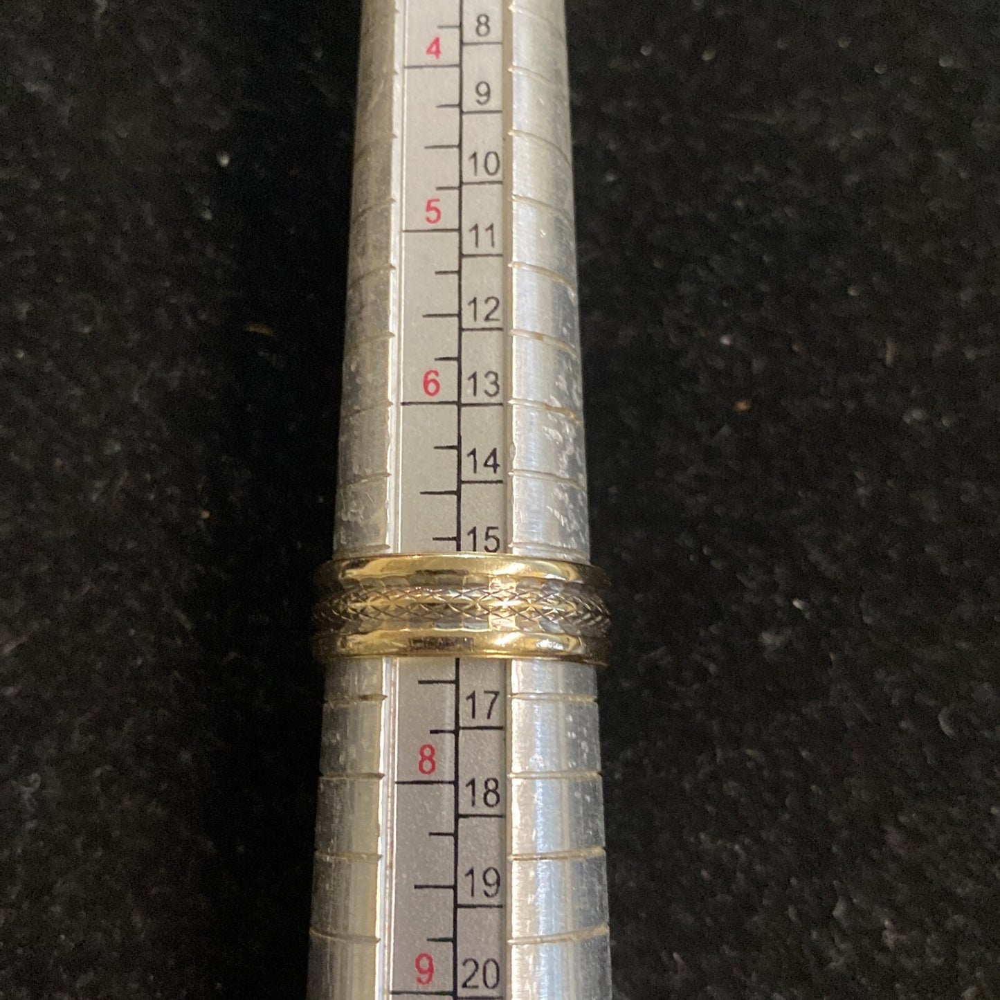 Vtg 14K 9.4g Yellow Gold Duo Pair of Rings Size 7.5 & 10 By Wedlok