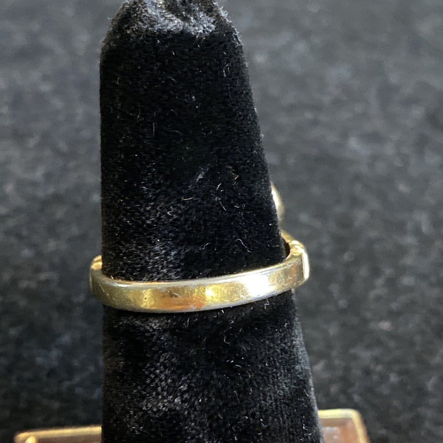 1960s Gold Plated Synthetic Dark Cognac Citrine Ring Sz 5.5 7g JM6