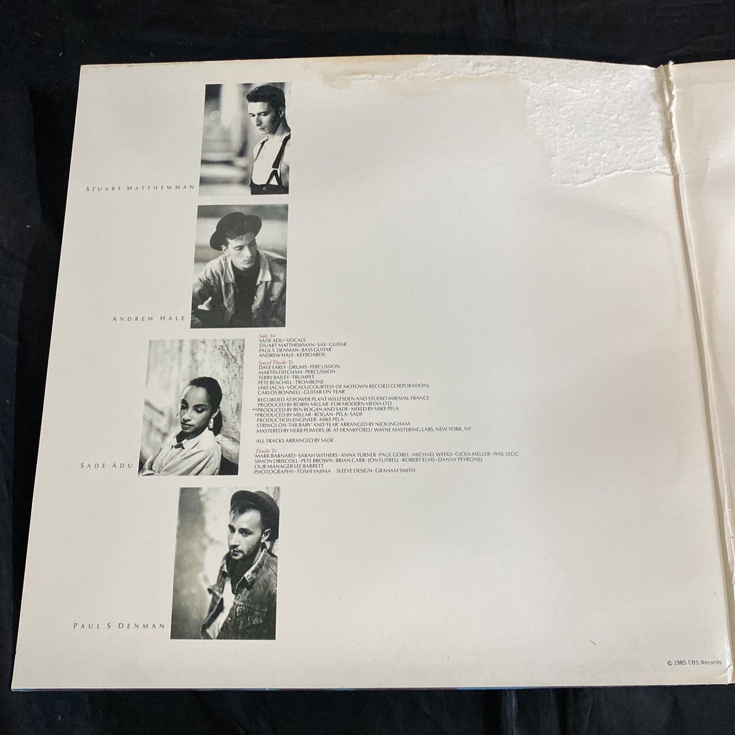 PROMO STAMPED SADE-PROMISE 1985 PORTRAIT FR 40263- VINYL LP