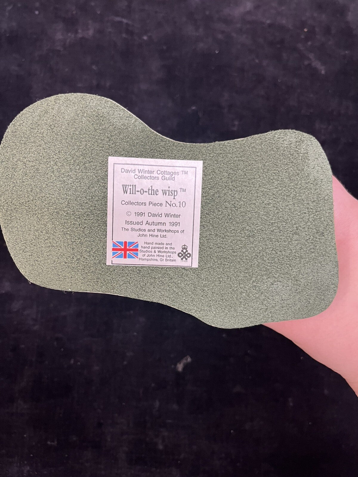 David Winter Cottages Will-o’-the-Wisp 1991 w/ COA And Original Box