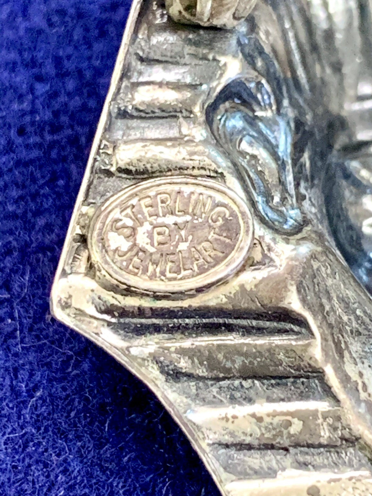 Vtg Signed Jewelart Sterling Silver Figural King Tut Pin Brooch 3D RARE $175Etsy