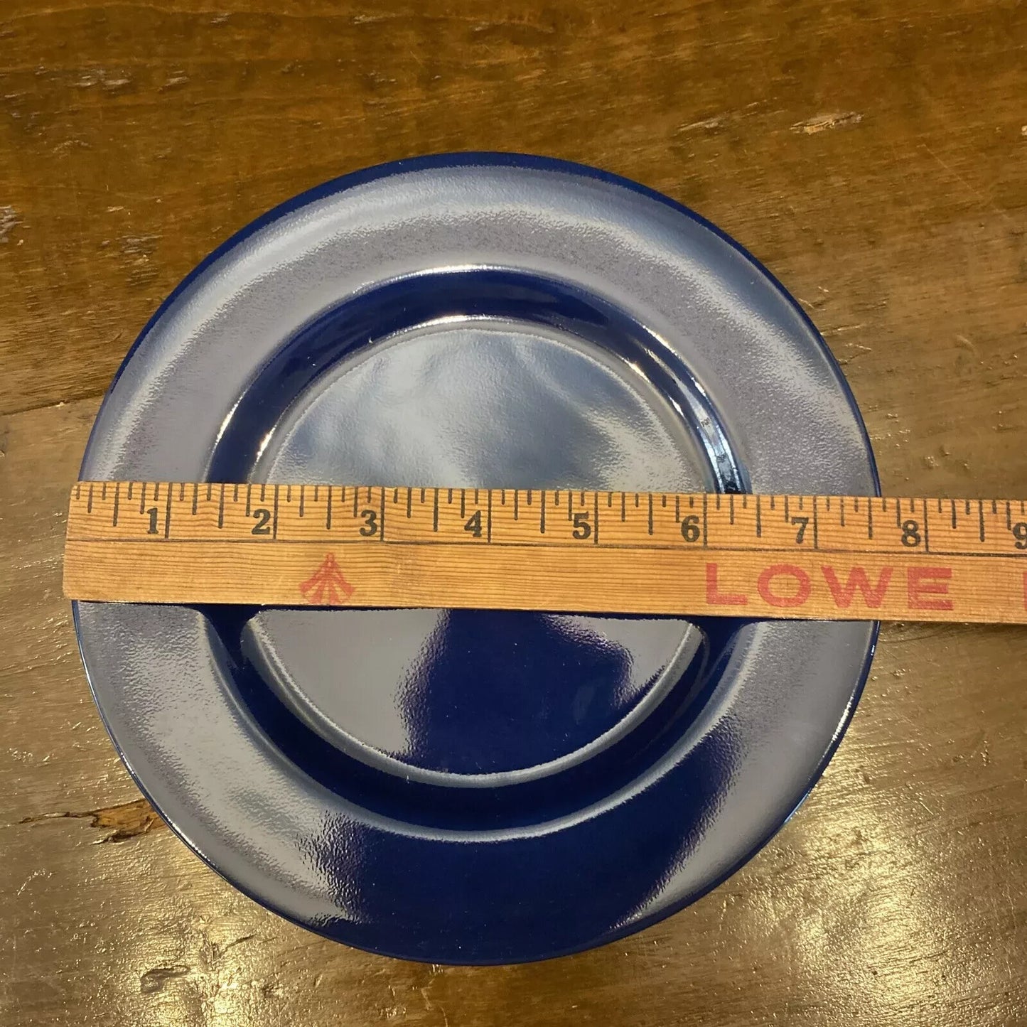 Set of 4 Taitu Uno Blue Salad Plates 7 5/8" by Emilio Bergamin Italy