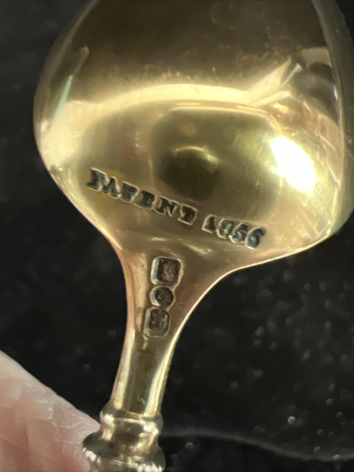 Ball End Demitasse Gilt spoons George Sharp Sterling Silver 1866 Tiffany