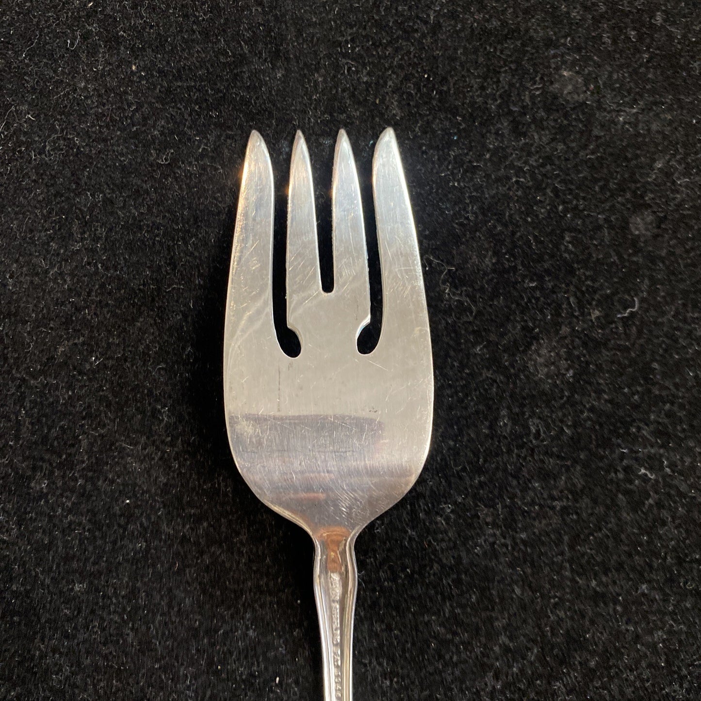 Alvin Sterling Silver Chateau Rose Cold Meat Fork No Mono 55g