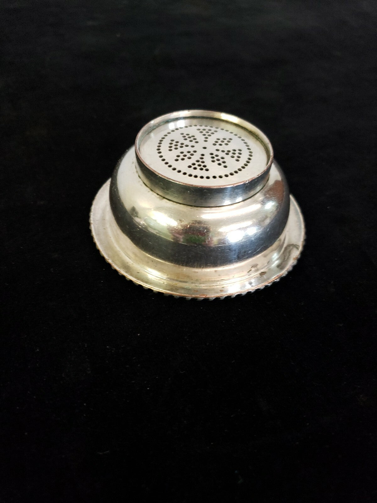 Antique English Georgian Silver Plate 2 pc Wine Funnel