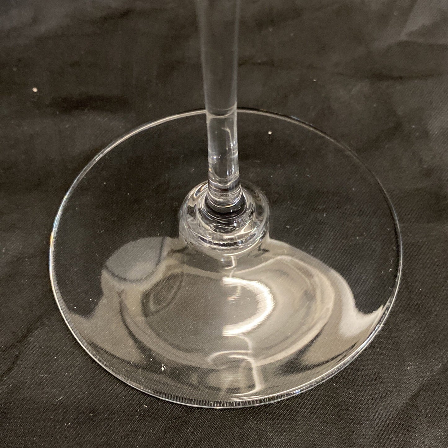 Pair of 2 Baccarat 9 1/2” Champagne Glasses France Signed Excellent