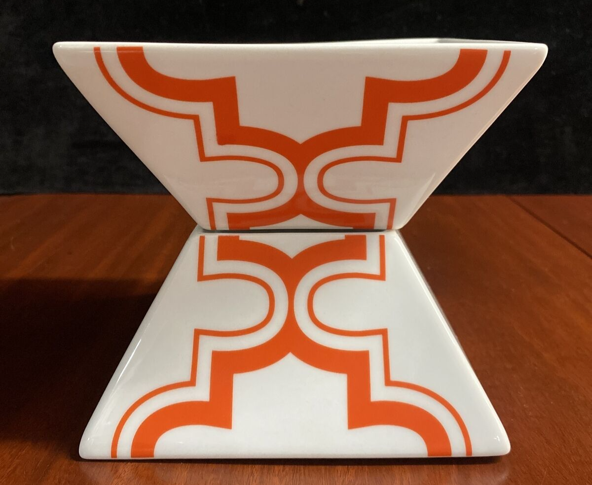 Crate Barrel CB2 Dish Set Of 6 Plates and Angular Bowls BH179