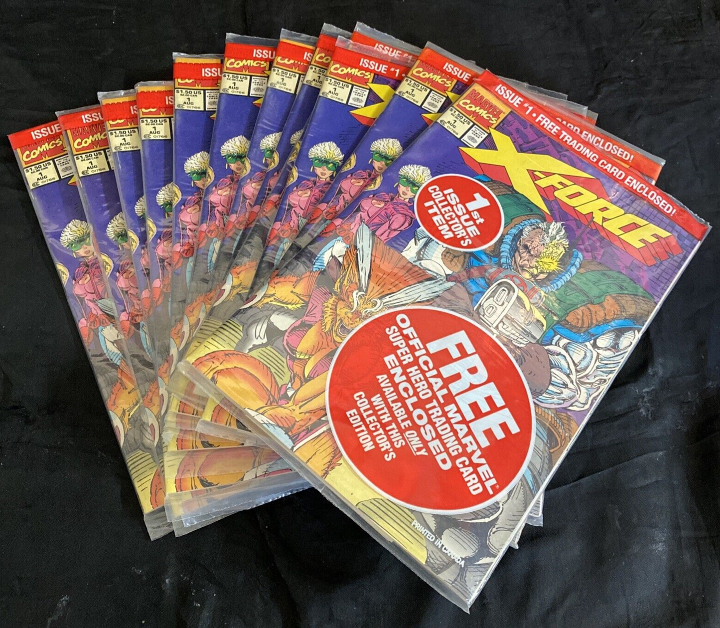 X-Force #1 Marvel Comic Books Sealed with Trading Card Collector's Edition