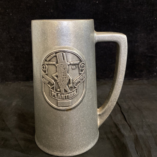 Planters Peanut Co. 6 1/4" Pewter Mug with Bell