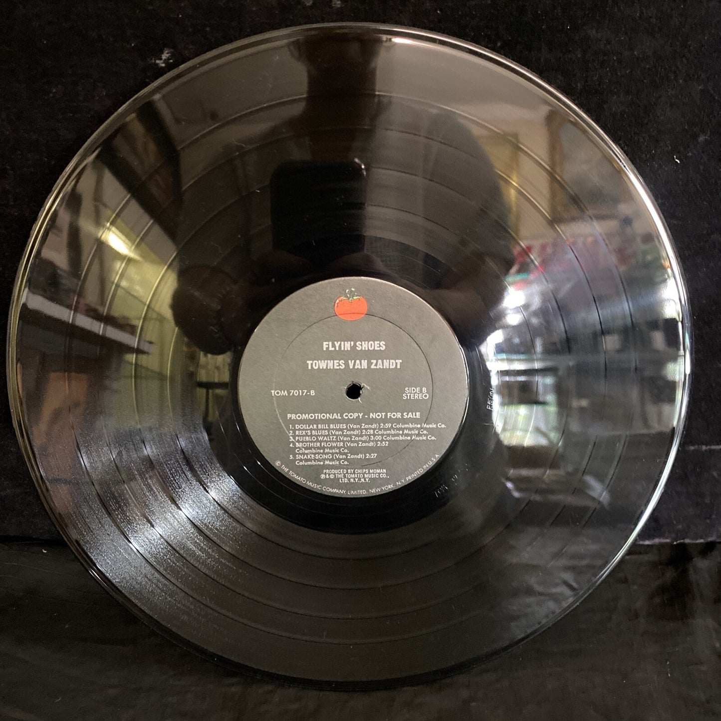 RARE PROMO VG/EX TOWNES VAN ZANDT Flyin' Shoes TOMATO LP TOM-7017