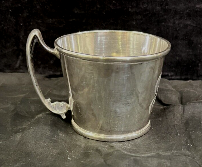 105g Sterling Silver Baby Cup w/ Monogram