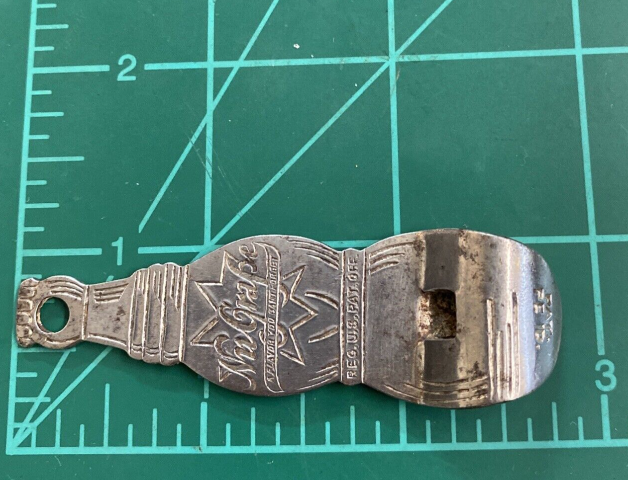 Vintage Nugrape soda Bottle Opener advertisement 14.6g