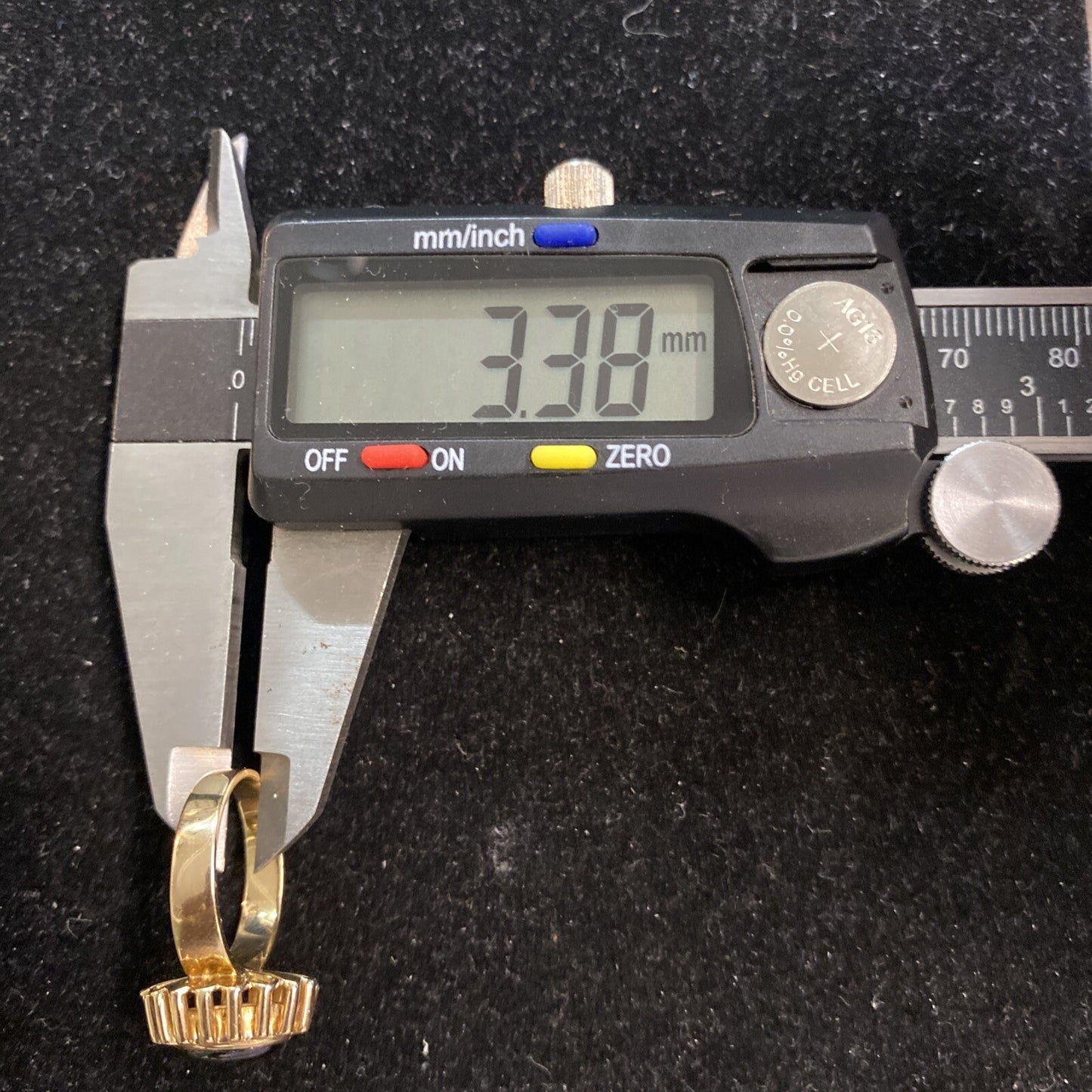 14K Yellow Gold Star Sapphire Ring Size 7.75 6.4g