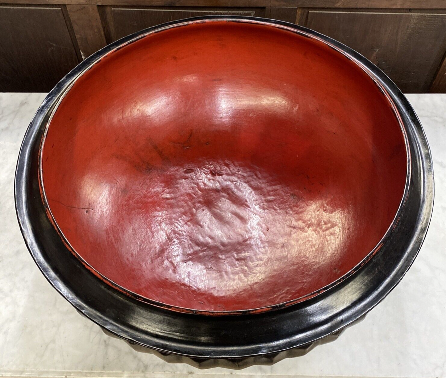 Black Burmese 6 Part Sectional Offering Temple Jar Trays Hsun Kwet BH13