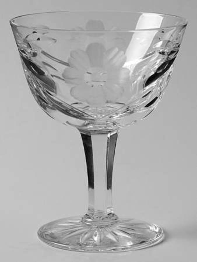 8 Kosta Boda KOS2 Cut Floral Design Crystal Liquor Cocktail 3 5/8'' $144 Retail