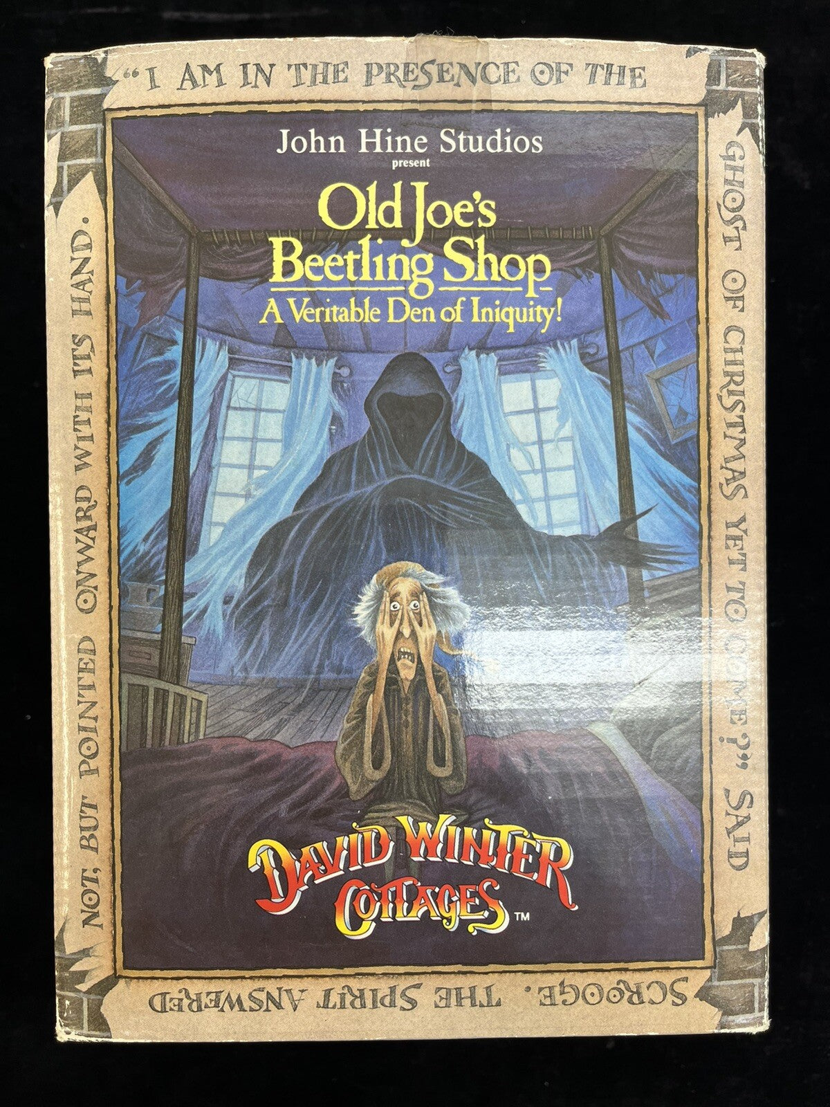 1993 CHRISTMAS SPECIAL DAVID WINTER COTTAGES "OLD JOE'S BEETLING SHOP" W/BOX