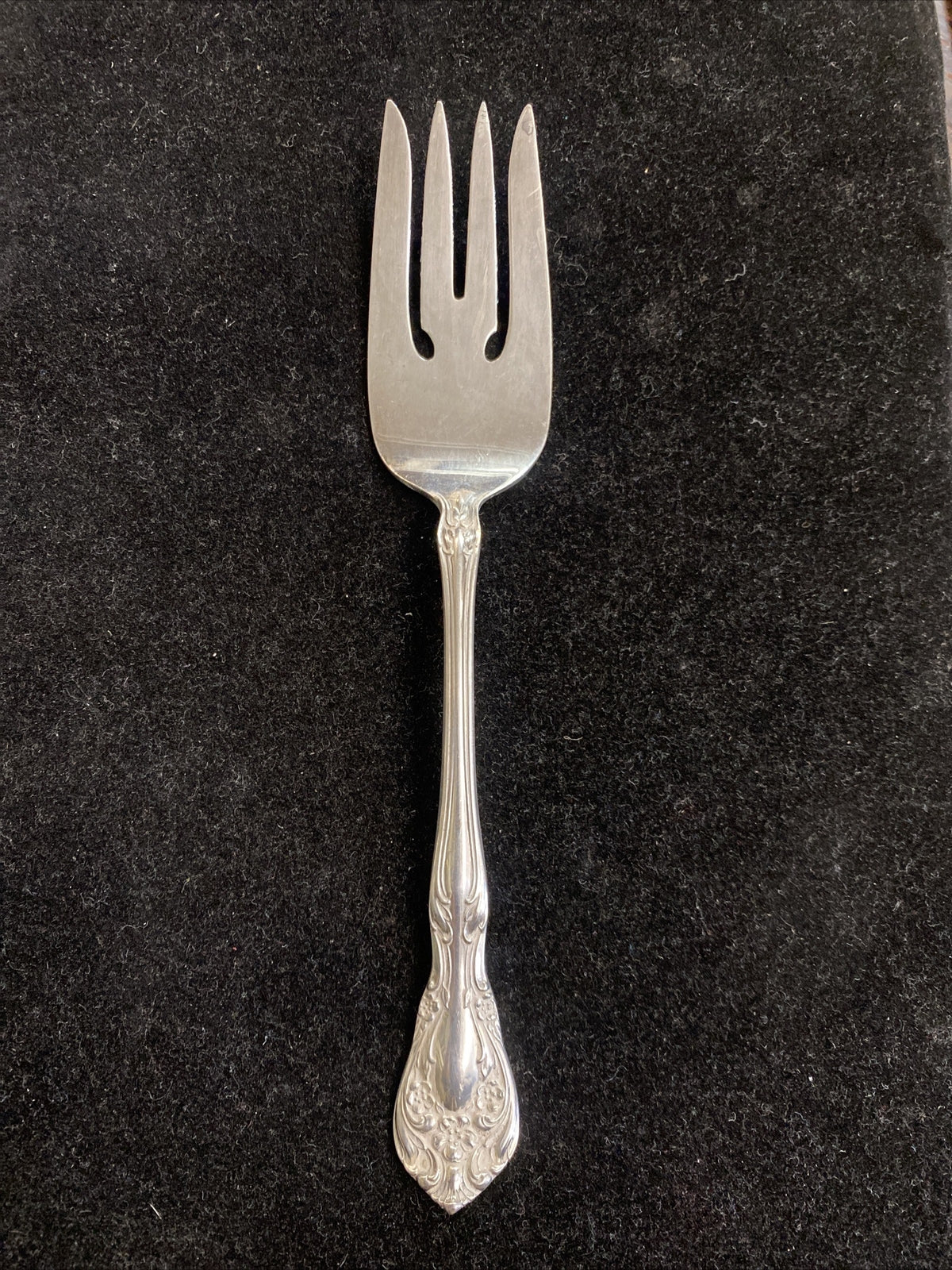 Alvin Sterling Silver Chateau Rose Cold Meat Fork No Mono 55g