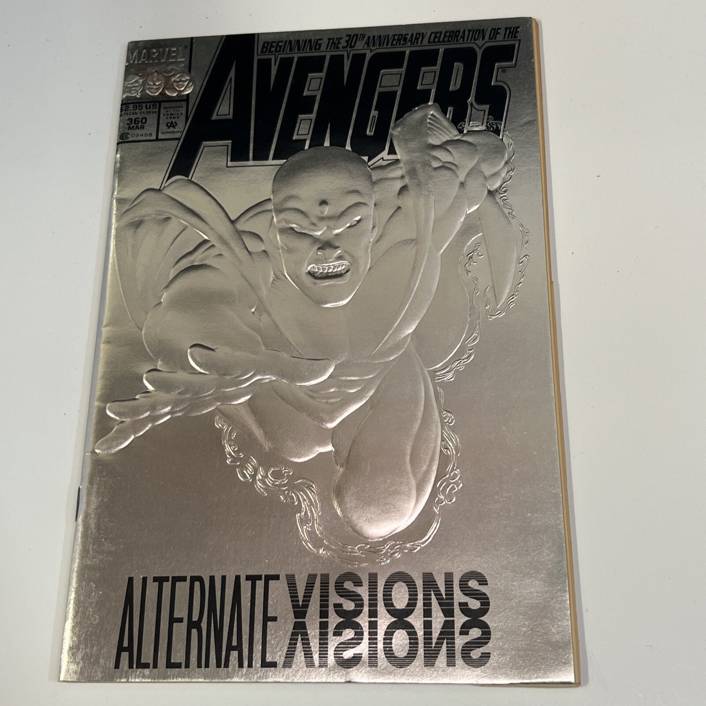 1992 Marvel Comics Avengers 30th Anniversary Foil Covers Lot 360,363,366