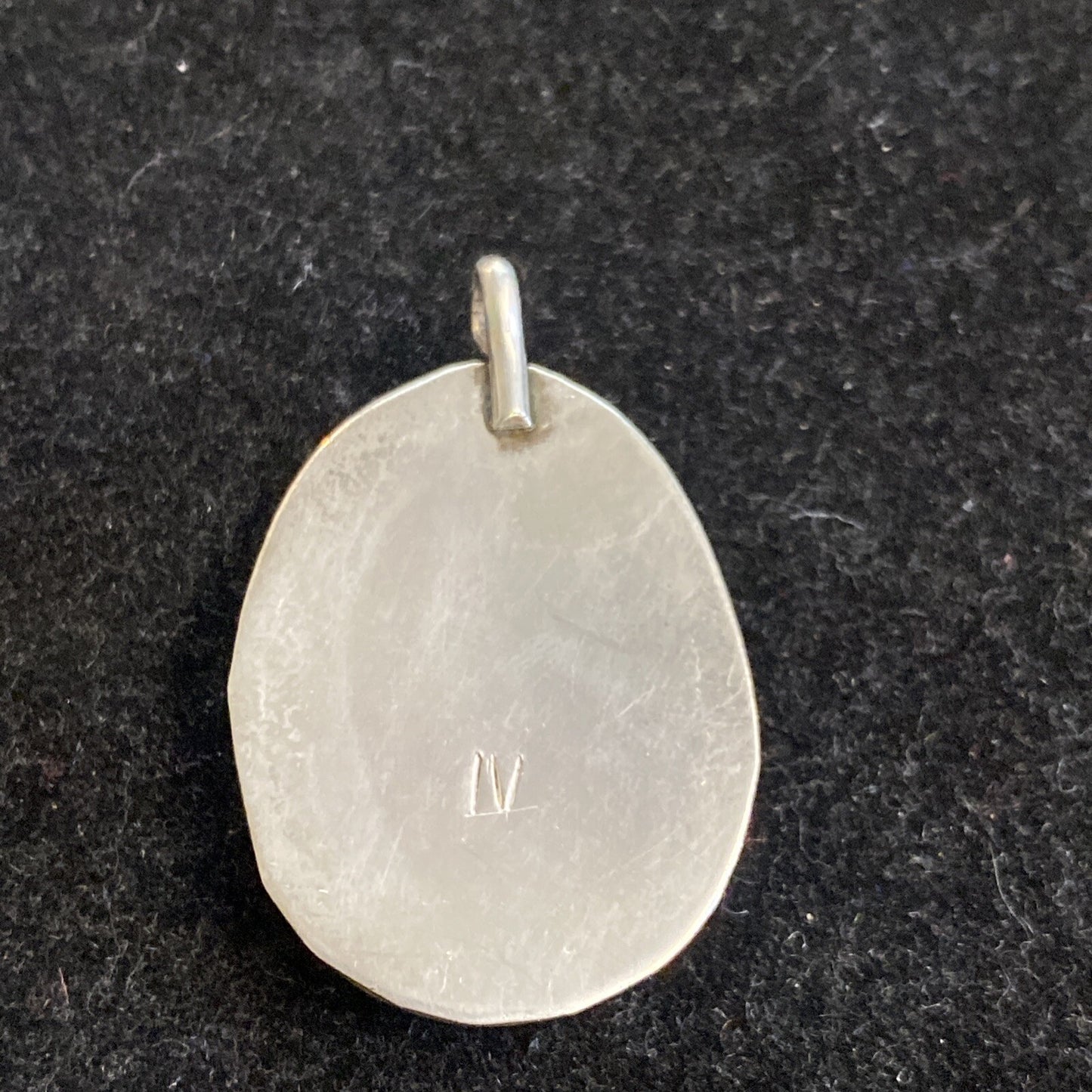 Sterling Silver 1 5/8" Turquoise Pendant