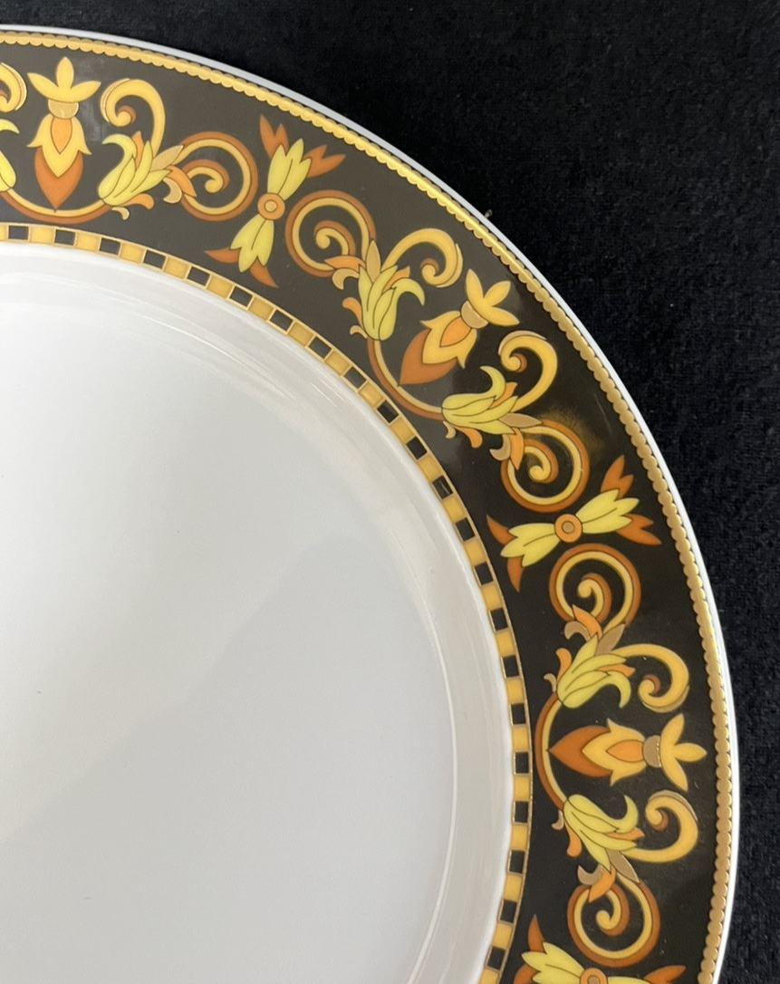Rosenthal Versace Barocco Porcelain Salad Plates 8 7/8"