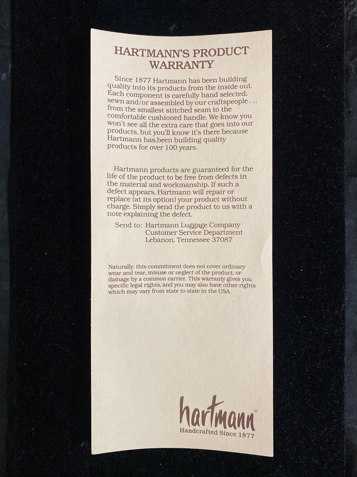 VTG HARTMANN Luggage 4400 BRIEFCASE Combination Tweed Leather