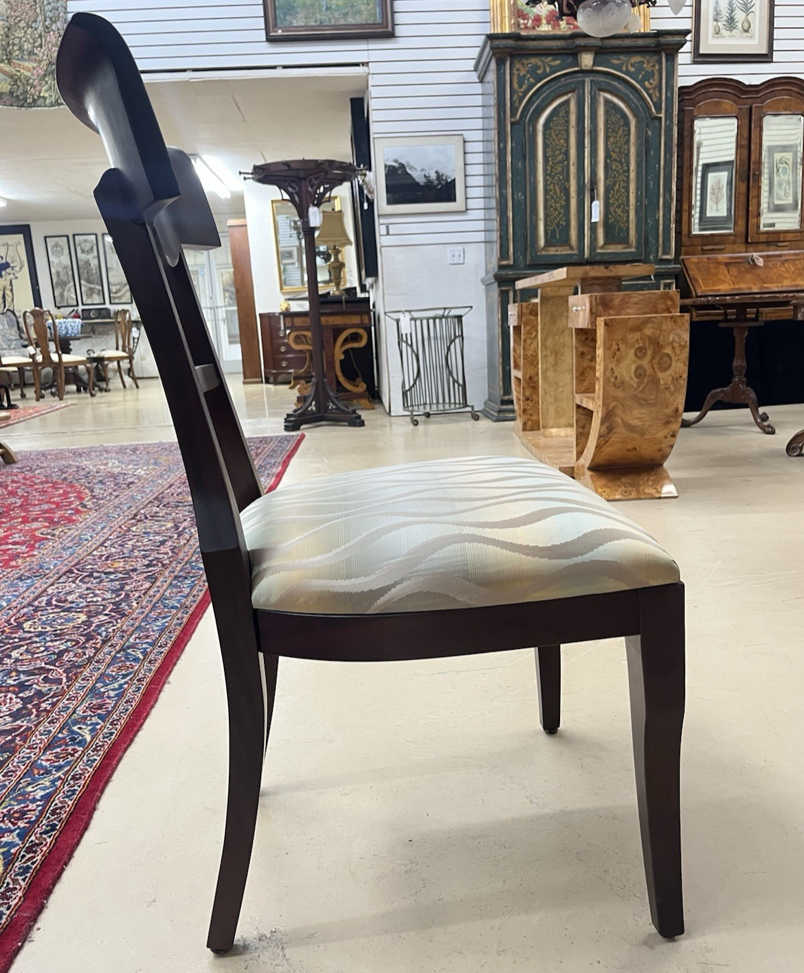 Hurtado "Gala" French Modern Mahogany Dining Table w/ 2 Leaves & 11 Chairs