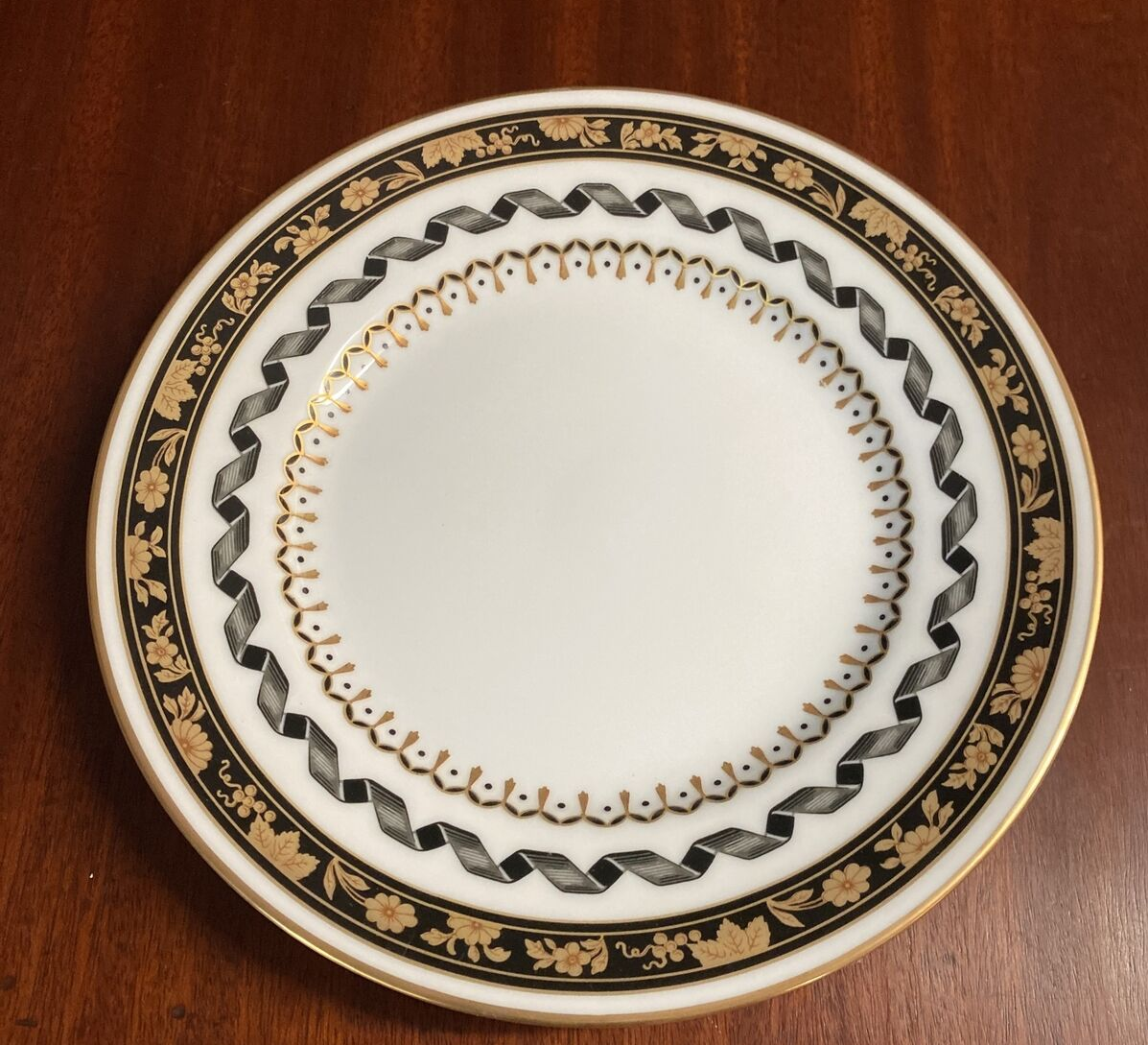 Richard Ginori Pincio Blak Black Place Setting Dish Set Of 6