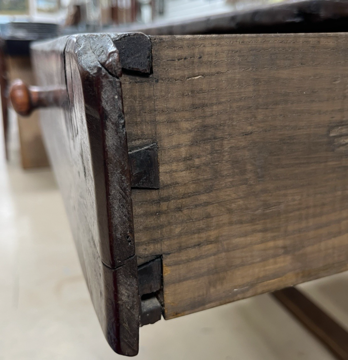 ANTIQUE FRENCH PROVINCIAL OAK RUSTIC FARMHOUSE SOFA DINING WORK TABLE