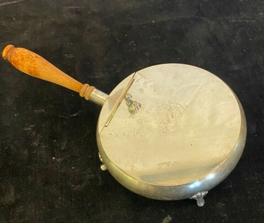 Antique Vintage Silverplate Crumb Catcher for sweeping crumbs off Tablecloth