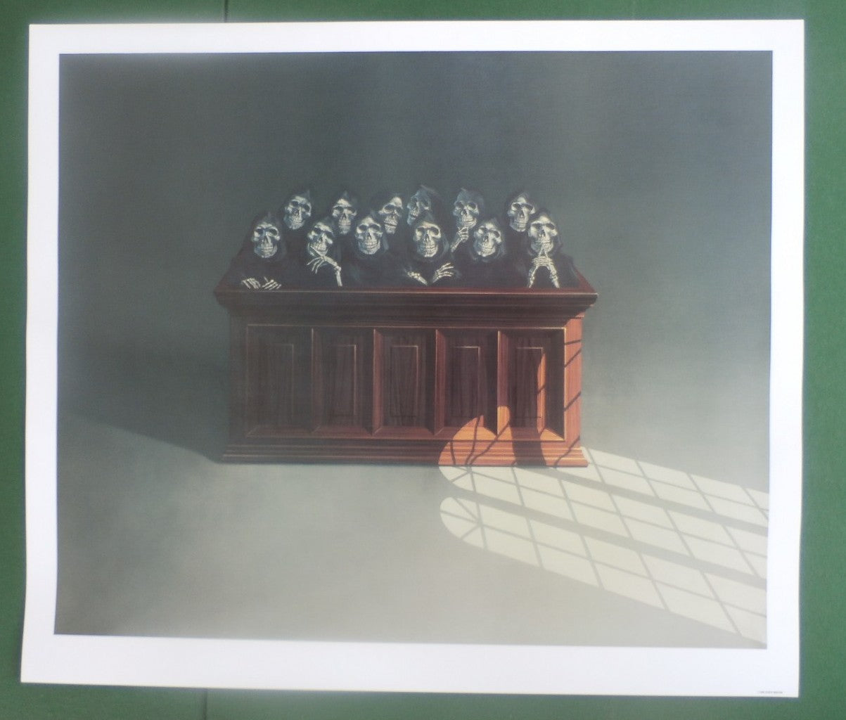 "Hung Jury" Original limited edition Print Garth Benton 25" x 22" Lawyer Office