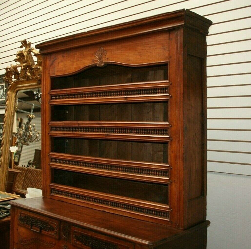 French Antique Renaissance Cupboard Vaisselier cabinet 1700s China Display