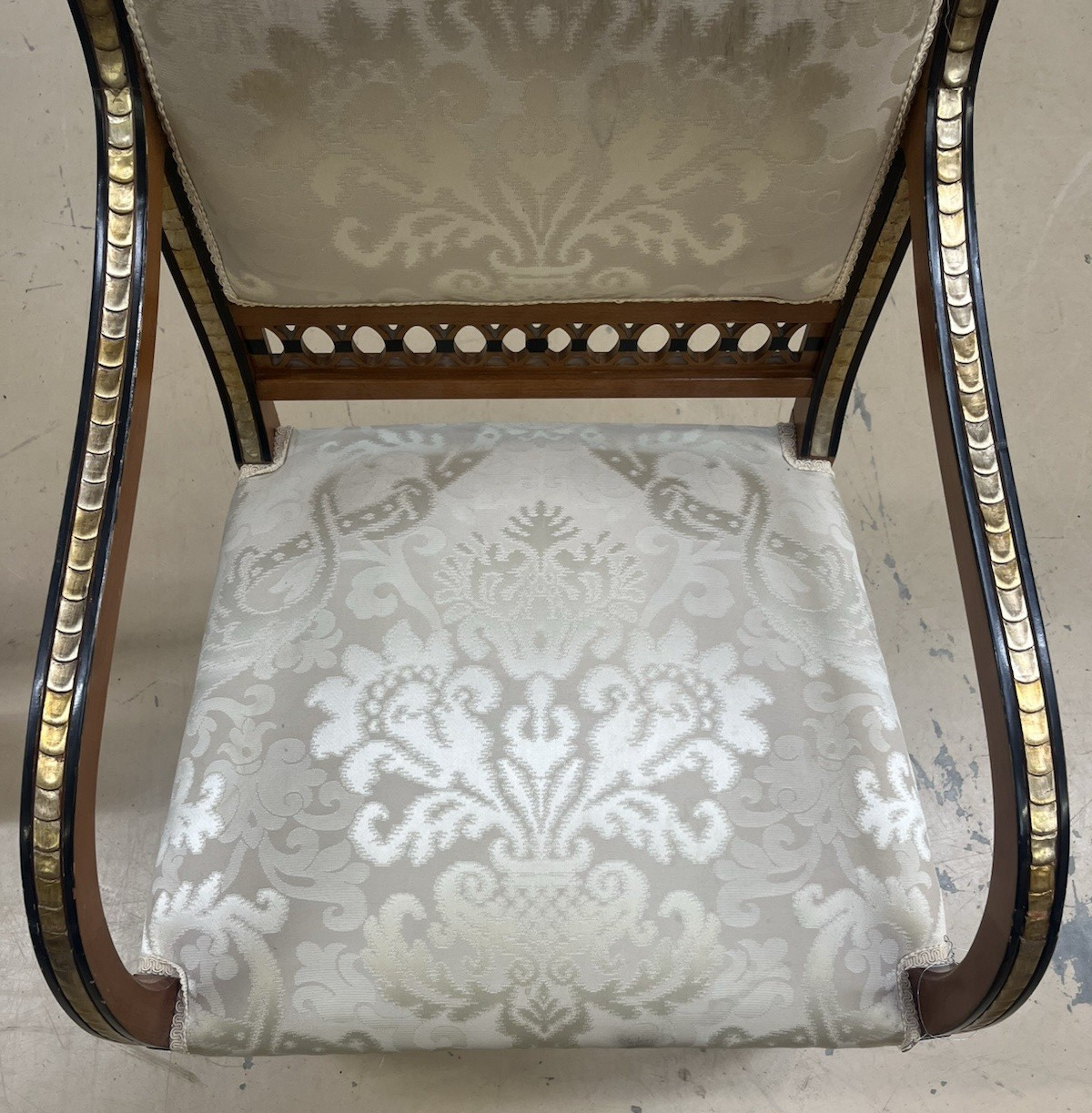 Set of 10 (8+2) EJ VICTOR ANTIQUE REGENCY STYLE NEWPORT DINING ROOM CHAIRS