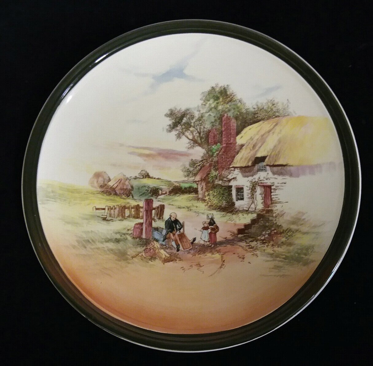 13 1/2" Royal Doulton "Rustic England" D5694 Charger Lg Display Plate Superb