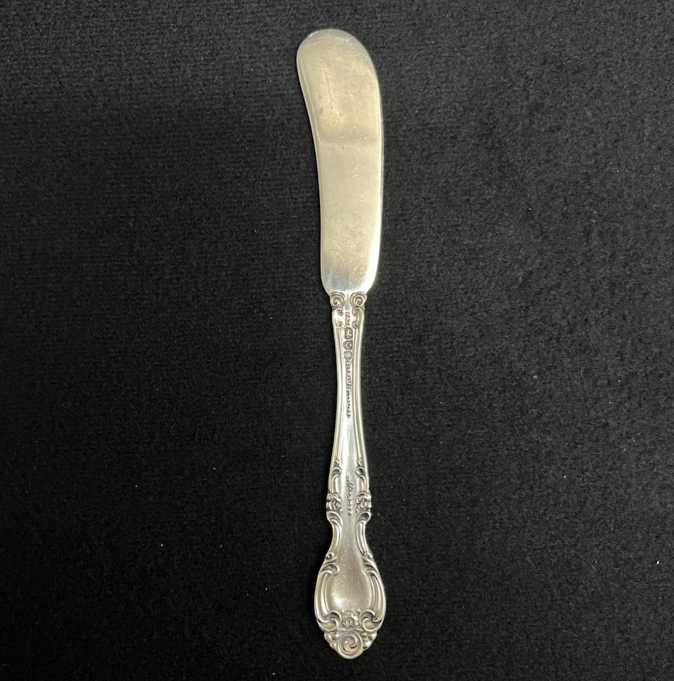 Melrose by Gorham 28.91g Sterling Silver Flat Handle Butter Spreader 5 3/4 in
