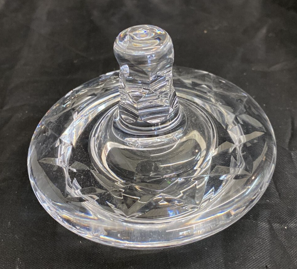 Waterford Cut Crystal Lidded Biscuit Barrel Candy Honey Dish