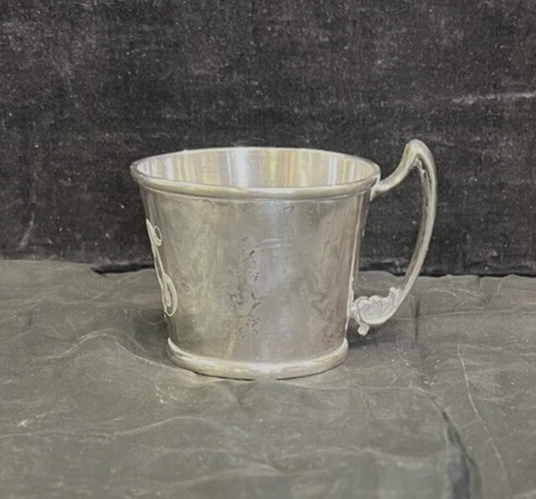 105g Sterling Silver Baby Cup w/ Monogram