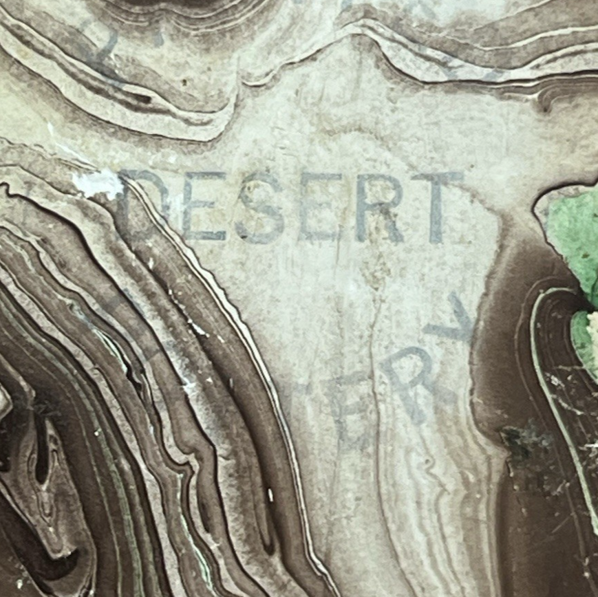 Vintage Nemadji Dessert Pottery Brown and Green Swirl Creamer Glazed Interior