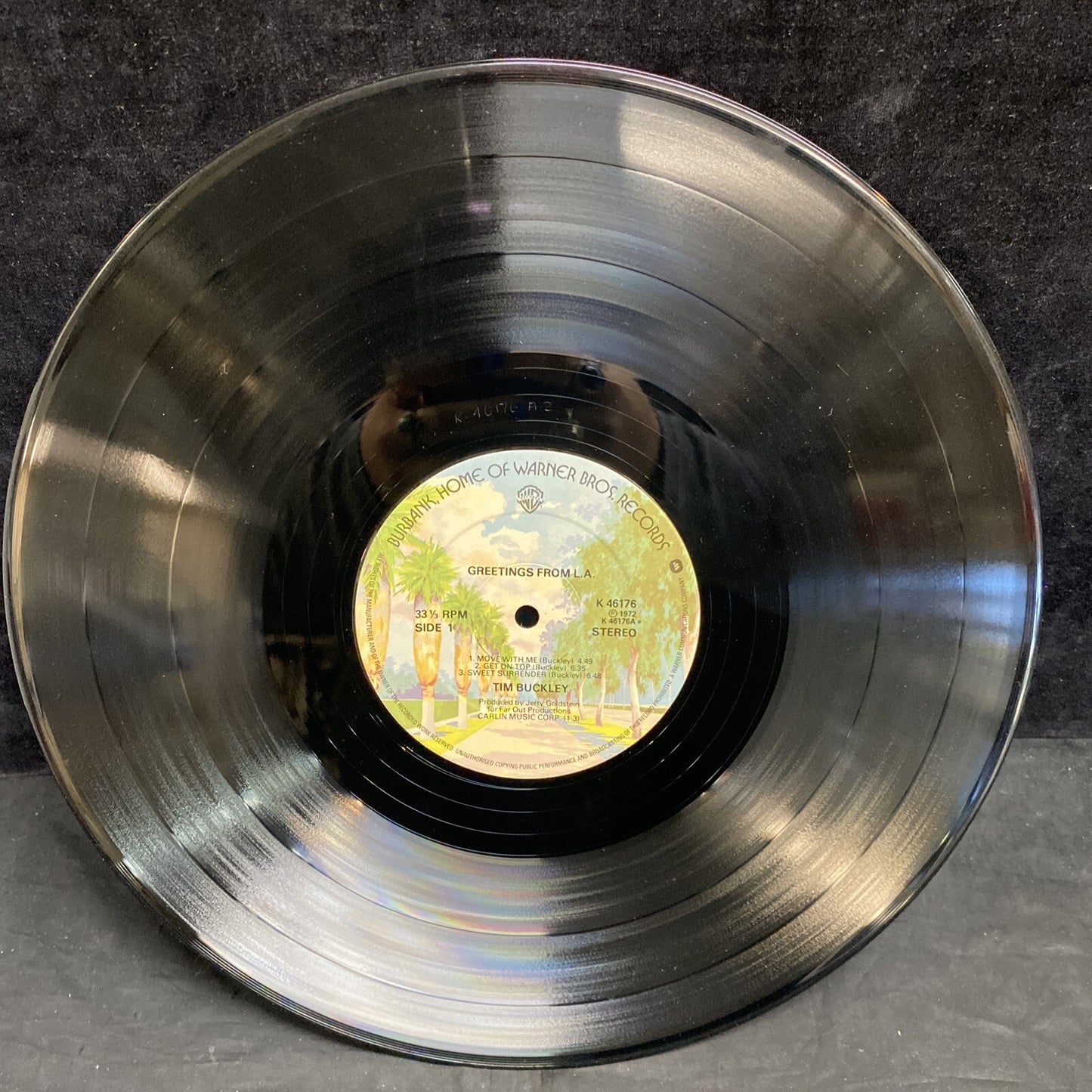 TIM BUCKLEY Greetings From L.A. WARNER BROS K46176 LP Die-cut Postcard