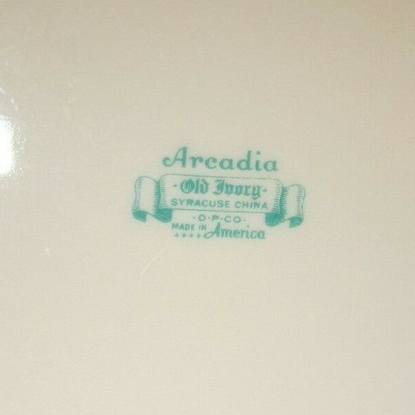 18Pc. SYRACUSE CHINA OLD IVORY ARCADIA Dinnerware