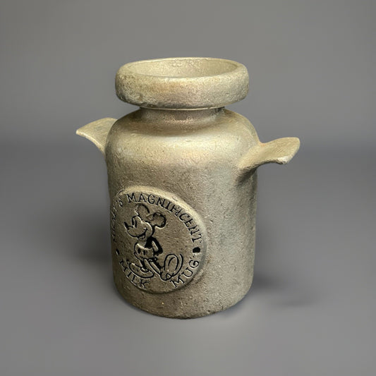 Vintage Disney Pewter Milk Jug "Micky's Magnificent Milk Jug" Collectible 4.5"