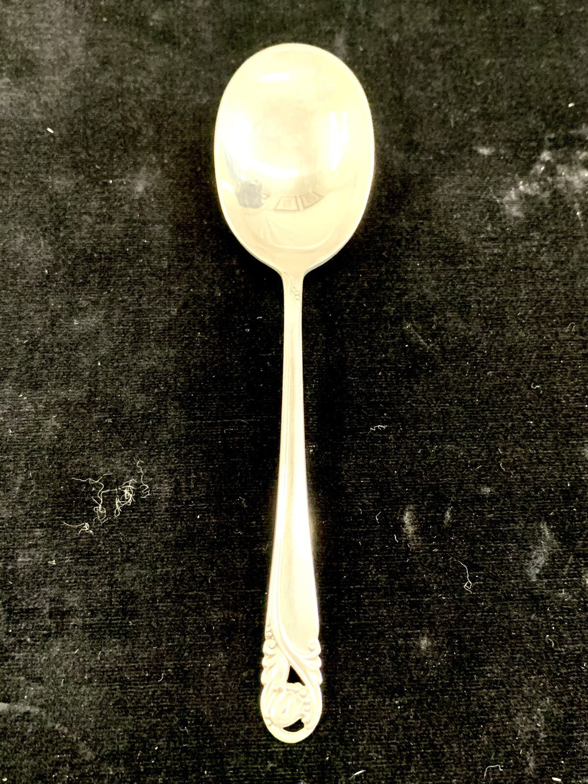 International Sterling Silver Spring Glory Bouillon Round Bowl Soup Spoon 5.75"